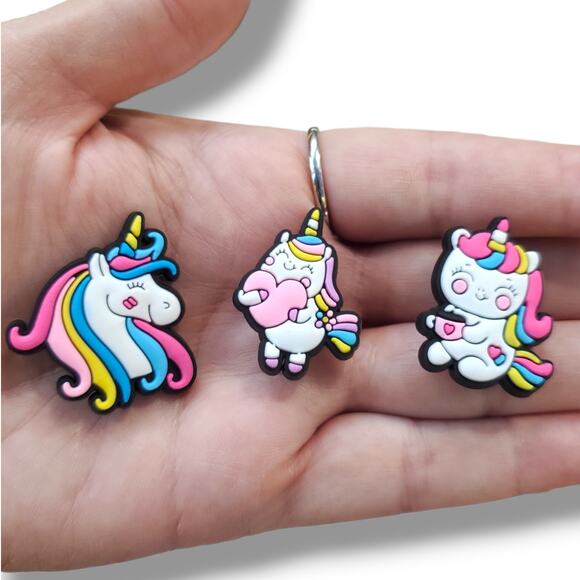 10 Super Cute Unicorn Shoe Charms | Shoe Accessories - Picture 2 of 3